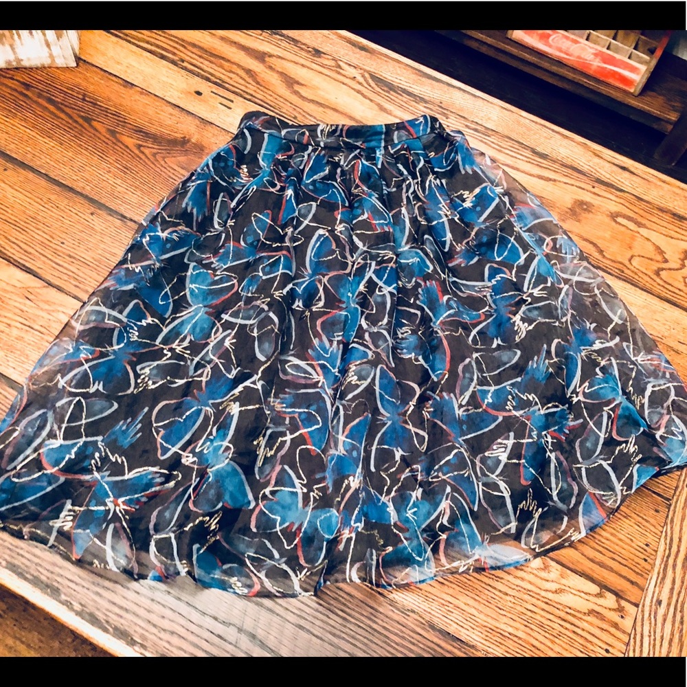 Anthropologie Butterfly skirt